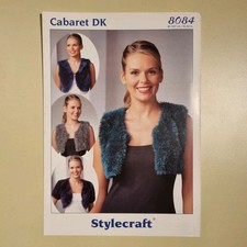 Stylecraft 8084 Cabaret DK Shrugs Knitting Pattern New