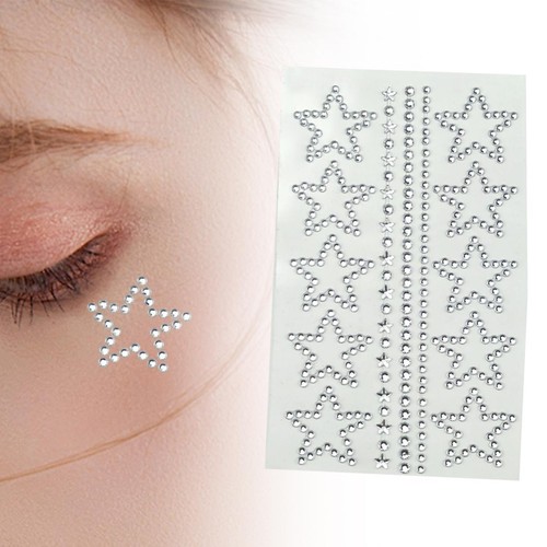 Face jewels star rhinestones - face,