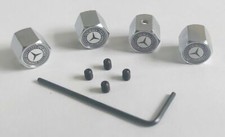 x4 Silver Black Metal Mercedes