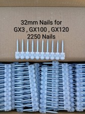 32mm Nails Suitable For Hilti GX3 , GX120 , GX100 Nail Guns 3 Boxes 2250 nails