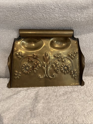 Art nouveau solid brass crumb - art,