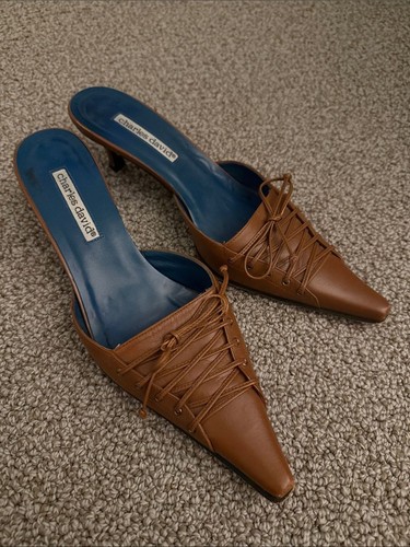 Charles david leather mules - leather, 8