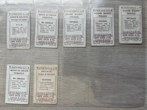 Cope cigarette cards - 7,
