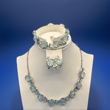 Signed Coro "Moonglow" Glass &