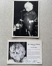 DIVINE postcard & signed Vicky