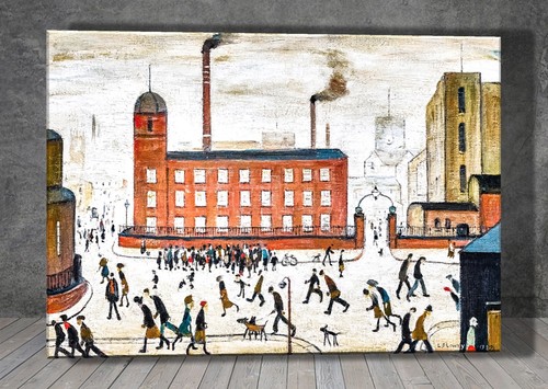 Lowry mill scene canvas - scene,