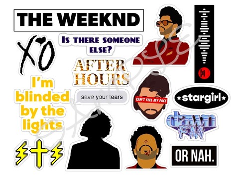 The weeknd themed edible icing - the,