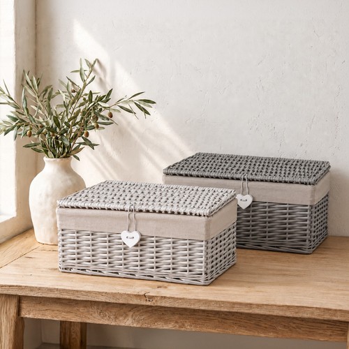 Natural wicker storage - natural,
