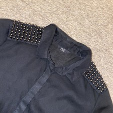 F&F Women’s Studded Black Shirt Blouse U.K. Size 14 Rock