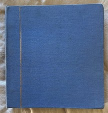 Large Old SCHAUBEK Postage Stamp Stockbook- 27 Double Sided Pages- Used