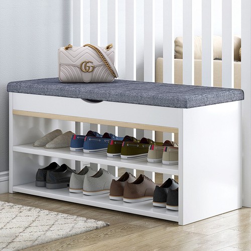 Shoe bench wooden ottoman - shoe,