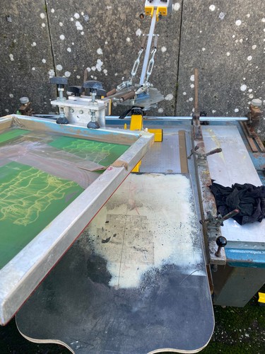 Shirt screen printing setup - t-shirt,