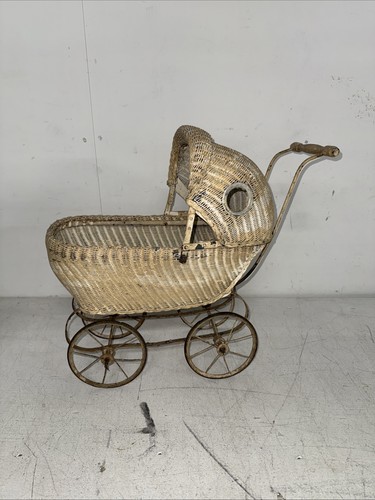 Wicker metal baby - wicker, pram