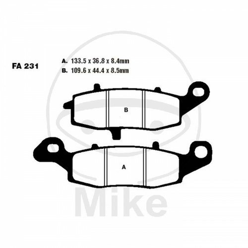 Pair brake pads ebc - pair,