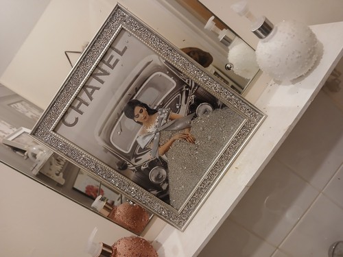 Lady frame picture diamond - in,