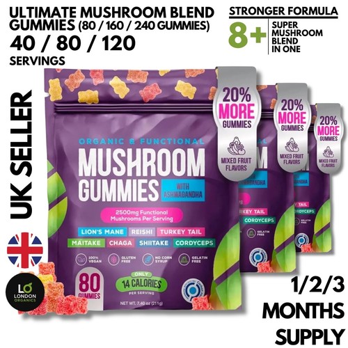 Mushroom gummies 2500mg - mushroom,