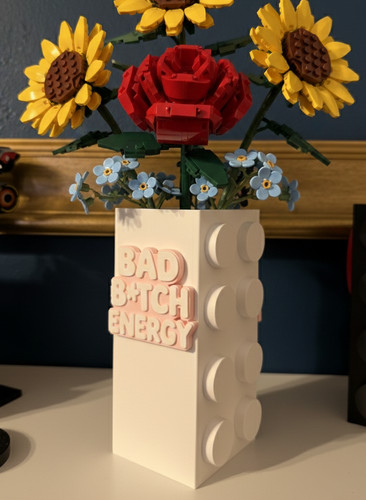 Brick style vase for - brick,