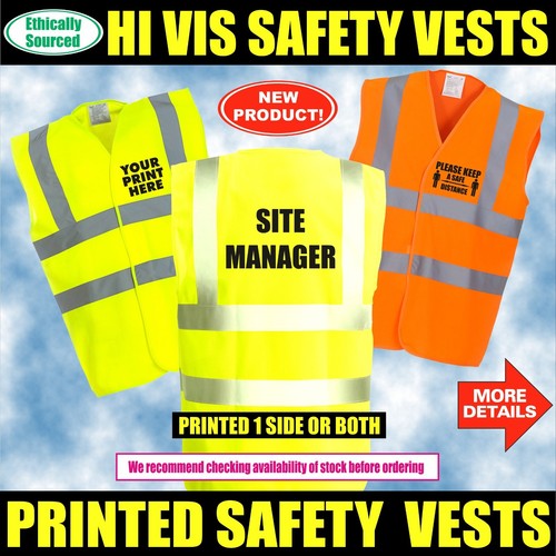 Personalised vis vest - personalised, hi