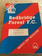 Redbridge Forest v Colchester