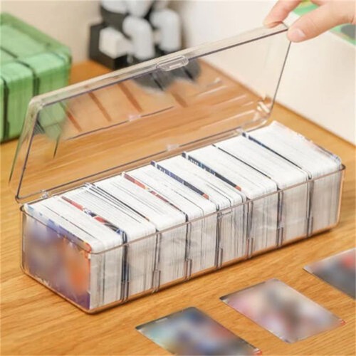 Trading card storage box with - trading,