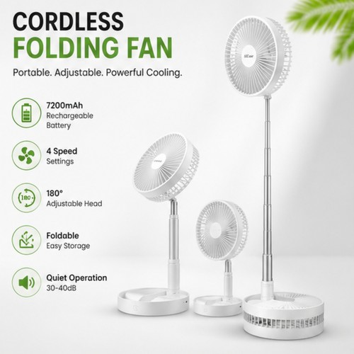 Cordless folding fan - cordless,