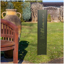 Bienvenu(E) Piquet Signe de Jardin de Rouille Décoration