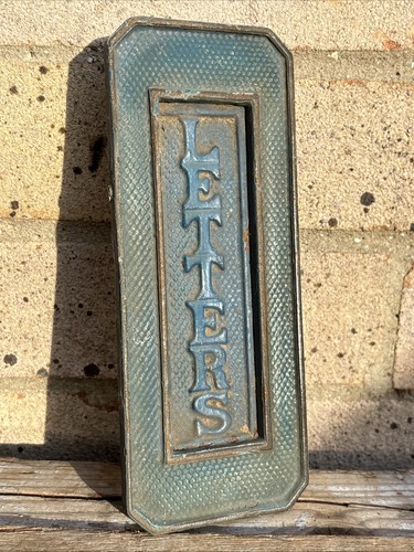 Antique cast iron letter - antique,