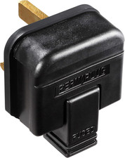Masterplug HDPT13B-MP Heavy Duty 13 Amp Rewireable Plug, 57.5 X 48 Mm, Black