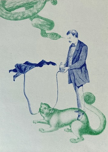 Risograph print the - print, "the