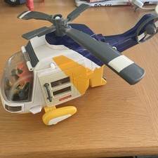 Fisher Price Imaginext Ocean Rescue Helicopter 2007 Trigger Propellers No Boat