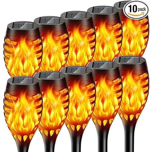 8 10pack solar torch - 1/2/4/6/8/10pack,