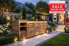 Standalone Wooden Triple