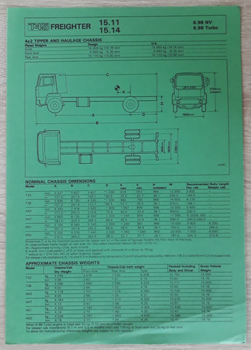 Leyland t45 freighter - freighter, brochure