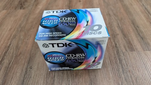 10x tdk high speed discs - cd-rw,