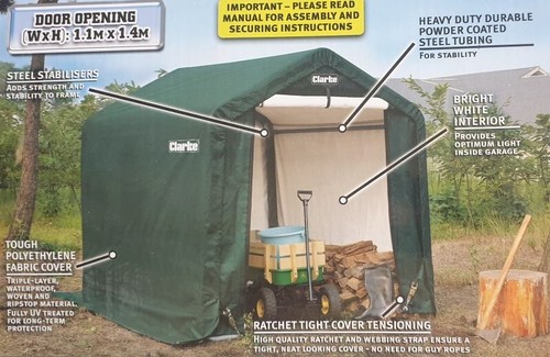 Clarke instant garden shed - instant,