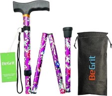 BeGrit Walking Sticks for Women Folding Walking Sticks Adjustable Walking Stick
