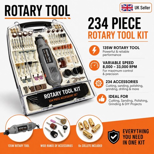 234pc rotary multi tool set - rotary,