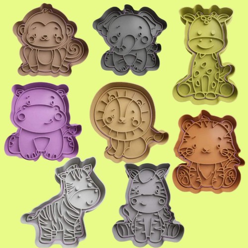 Cute safari animals cookie - cute,