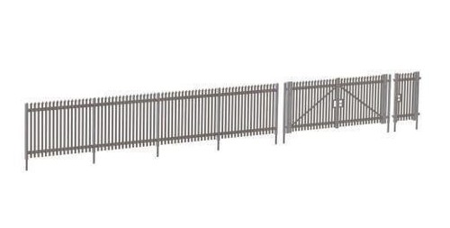 Modern palisade fencing with - palisade,