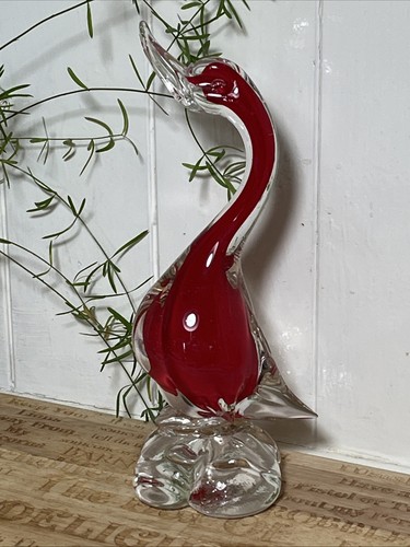 Retro mid century - mid, red/clear
