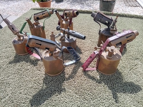 Brass blow lamps torches - blow,