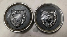 Jaguar Wheel Center Cap Grey Jaguar Badge Pair