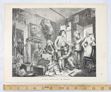 Set of 8 Antique Woodcut