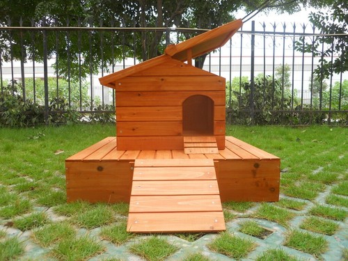 Floating duck house - house, wooden