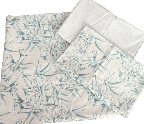 Double bed blue mix floral - m&s,