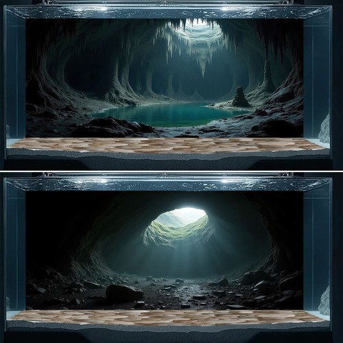 Cave aquarium background - aquarium,