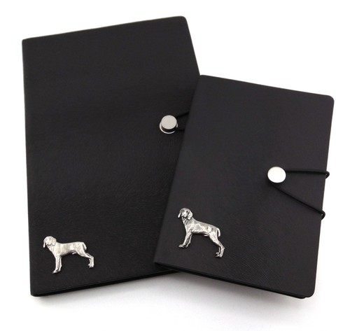 Weimaraner notebook set black - notebook,