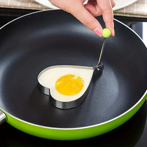 Fried egg rings round - egg,