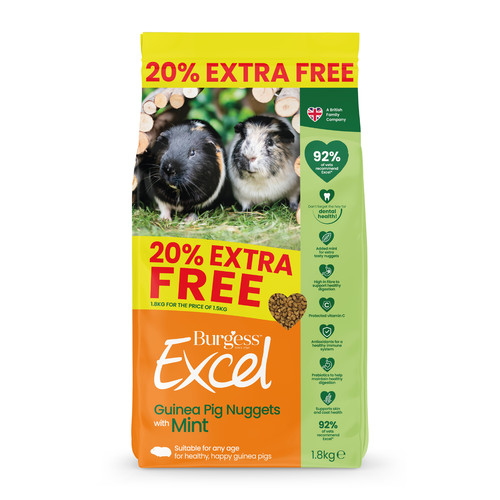 Burgess excel adult guinea pig - guinea,