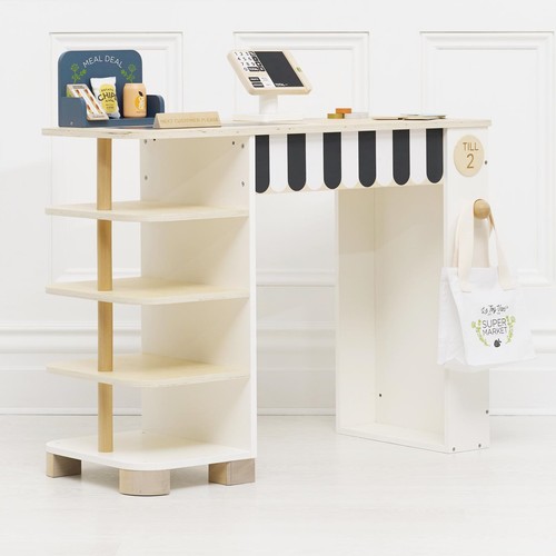 Toy van supermarket - van, till